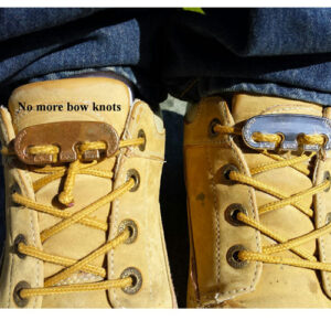 Never tie your work boots again with Lace Latch